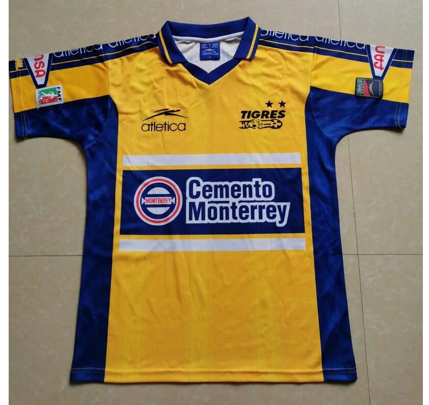 1999-2000 Tigres UANL Retro Home Kit Soccer Jersey